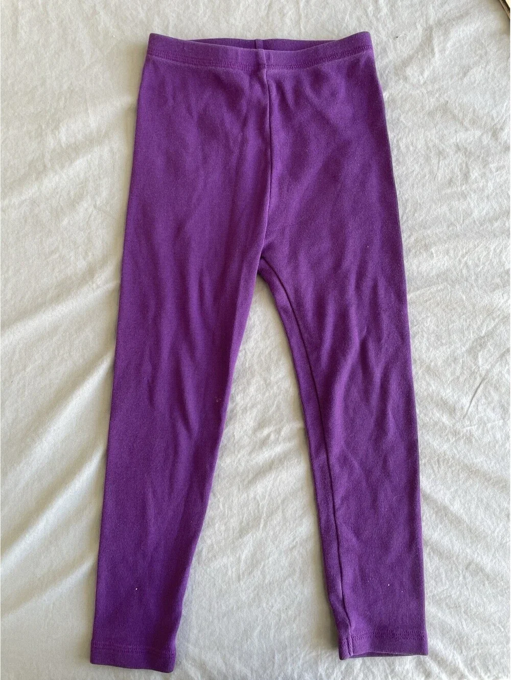 Vintage Gymboree Girls Leggings Purple 90S Size Medium 4 Years